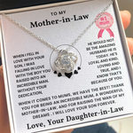 To My  Mother In Law - Thank You For Being An Incredible Mom - Necklace