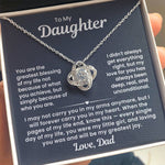 To My Daughter - Loving You Was and Will Be My Greatest Joy -Necklace from Dad Lux321