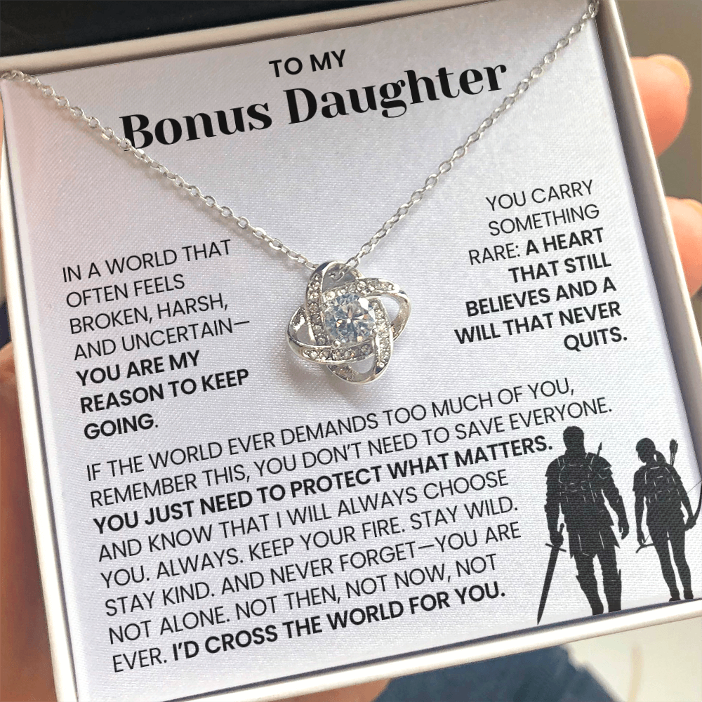 To My Bonus Daughter - You Are My Reason to Keep Going - Necklace