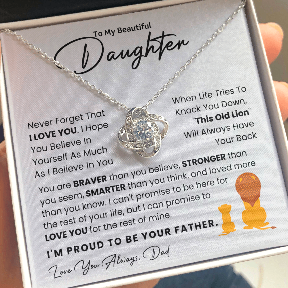 To My Daughter - I Am Proud To Be Your Father - Necklace