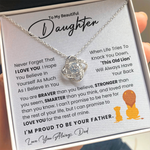 To My Daughter - I Am Proud To Be Your Father - Necklace