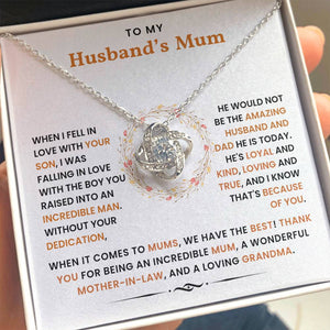To My Husband's Mum- Loveknot Neclace- Mother's Day Gift