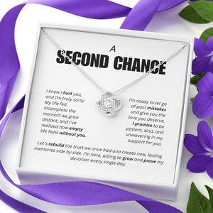 A Second Chance – Apology Necklace with Message Card.