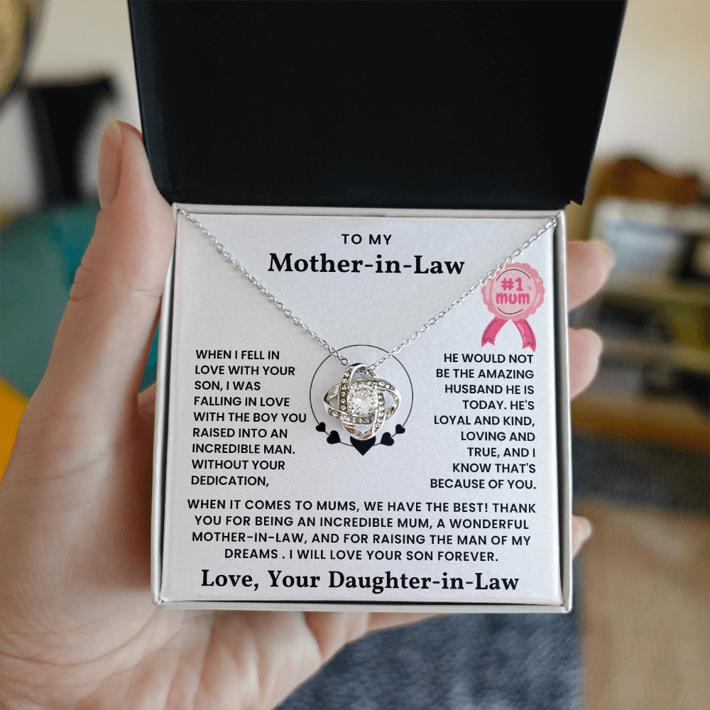 To My  Mother In Law - Thank You For Being An Incredible Mom - Necklace