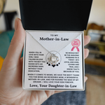To My  Mother In Law - Thank You For Being An Incredible Mom - Necklace