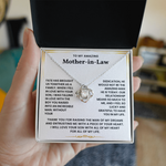 To My Amazing Mother In Law - I Feel So Lucky and Grateful To Have You In My Life - Necklace