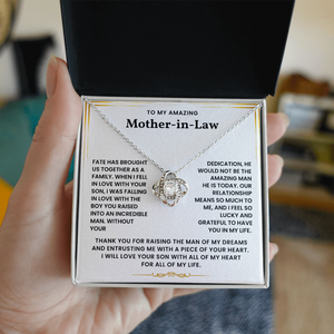 To My Amazing Mother In Law - I Feel So Lucky and Grateful To Have You In My Life - Necklace