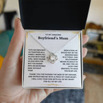 To My Boyfriend's Mum-Loveknot Necklace- I Feel So Lucky