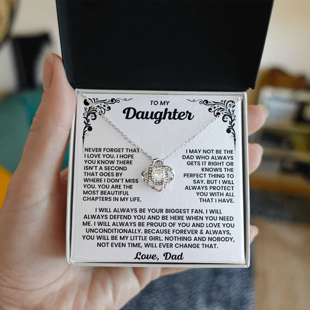 To My Daughter - You Are The Most Beautiful Chapters In My Life - Necklace