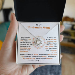 To My Husband's Mum- Loveknot Neclace- Mother's Day Gift