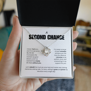 A Second Chance – Apology Necklace with Message Card.