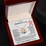 To My  Mother In Law - Thank You For Being An Incredible Mom - Necklace