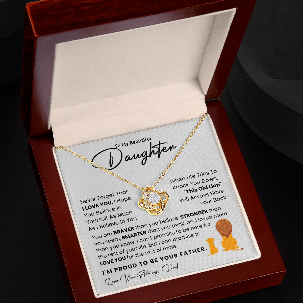 To My Daughter - I Am Proud To Be Your Father - Necklace