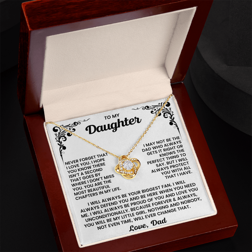 To My Daughter - You Are The Most Beautiful Chapters In My Life - Necklace
