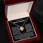 To My Bonus Daughter Necklace - I Love You