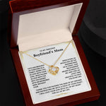 To My Boyfriend's Mum-Loveknot Necklace- I Feel So Lucky