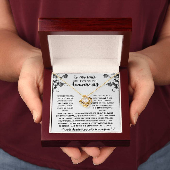 Anniversary Gift for Wife - Romantic Anniversary Necklace for Wife Lux002