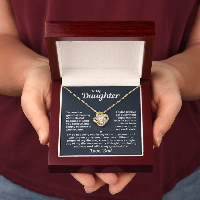To My Daughter - Loving You Was and Will Be My Greatest Joy -Necklace from Dad Lux321