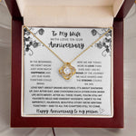 Anniversary Gift for Wife - Romantic Anniversary Necklace for Wife Lux002