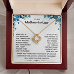 Mothers Day Gift Necklace for Mother In Law Lux213