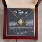 To My Daughter Necklace from Dad Lux434