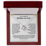 To My Amazing Mother In Law - I Feel So Lucky and Grateful To Have You In My Life - Necklace