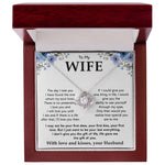 To My Wife Necklace-Loveknot Necklace Silver Plated