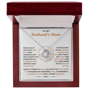 To My Husband's Mum- Loveknot Neclace- Mother's Day Gift