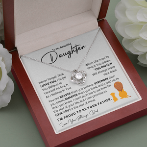 To My Daughter - I Am Proud To Be Your Father - Necklace