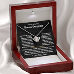 To My Bonus Daughter Necklace - I Love You