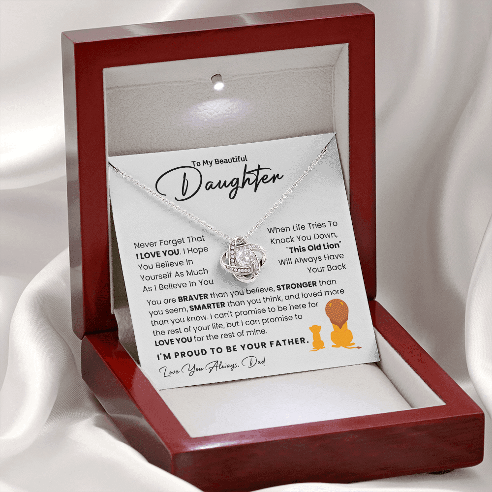 To My Daughter - I Am Proud To Be Your Father - Necklace