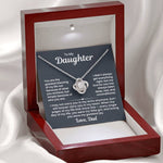To My Daughter Necklace from Dad Lux430