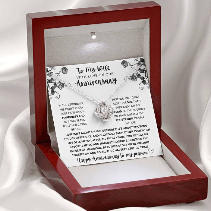 Anniversary Gift for Wife - Romantic Anniversary Necklace for Wife Lux002
