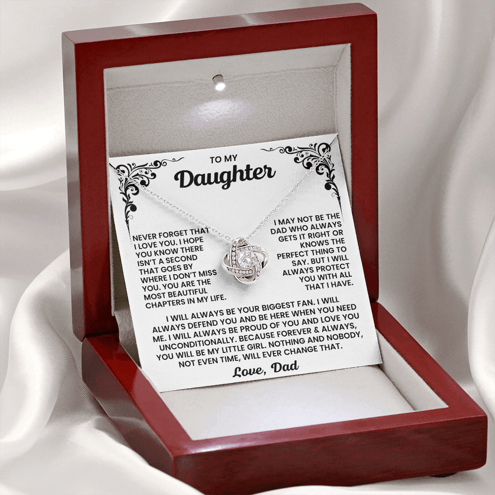 To My Daughter - You Are The Most Beautiful Chapters In My Life - Necklace