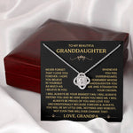 To My Granddaughter - Remember Whose Granddaughter You Are - Love Knot Necklace