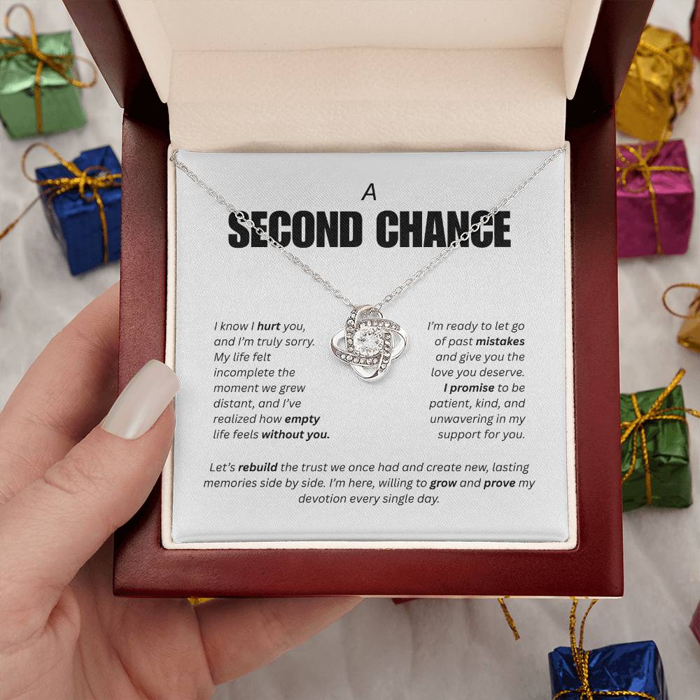 A Second Chance – Apology Necklace with Message Card.