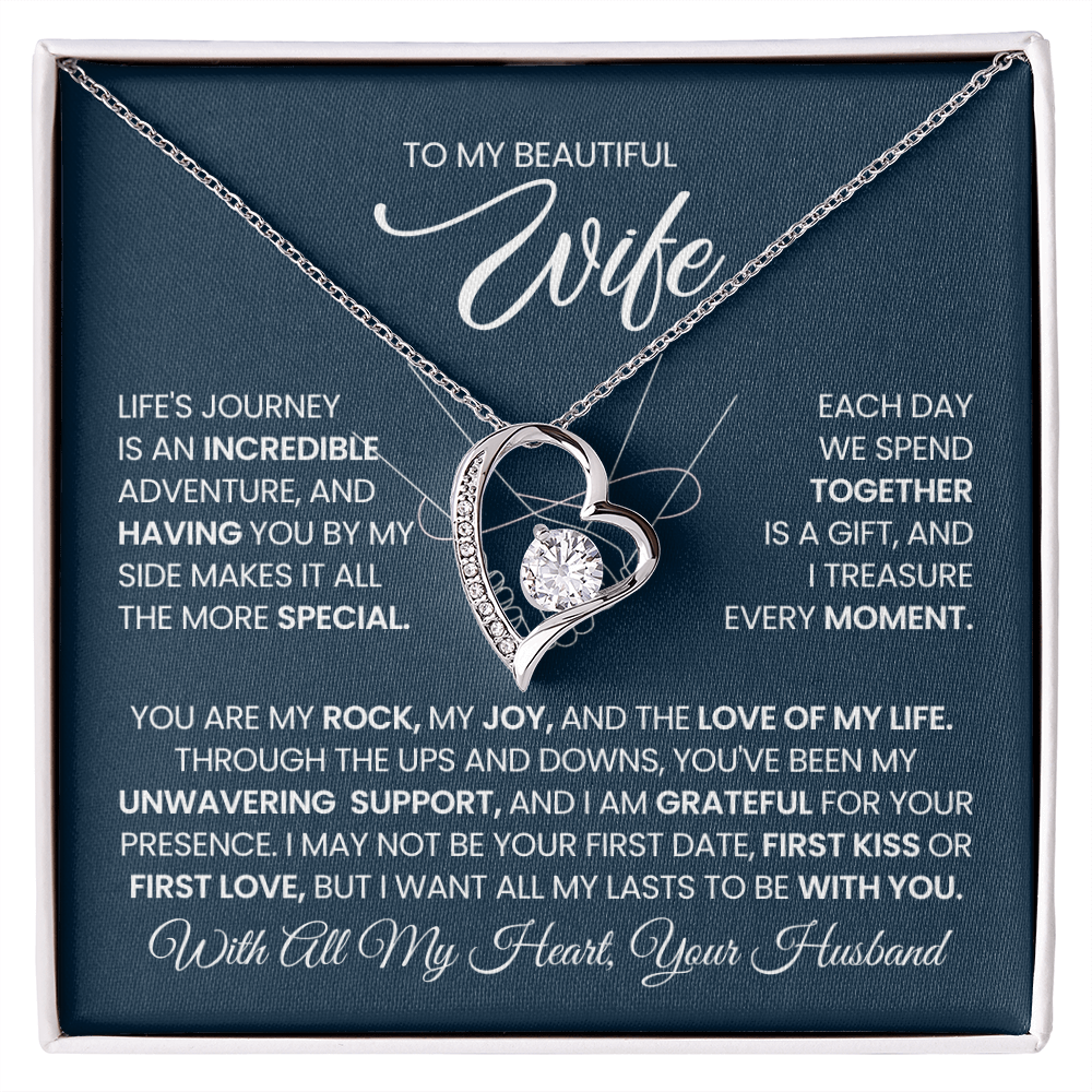 To My Wife - You Are My Rock, My Joy, And The Love of My Life - Necklace