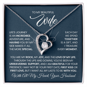 To My Wife - You Are My Rock, My Joy, And The Love of My Life - Necklace