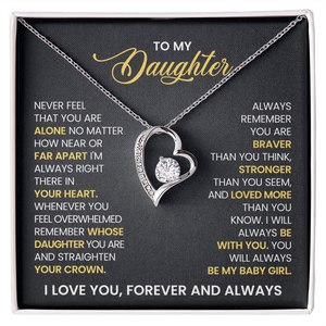 To My Daughter - With all my love Necklace