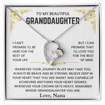To Granddaughter-Forever Love Necklace-Gift That She Will Cherish Forever