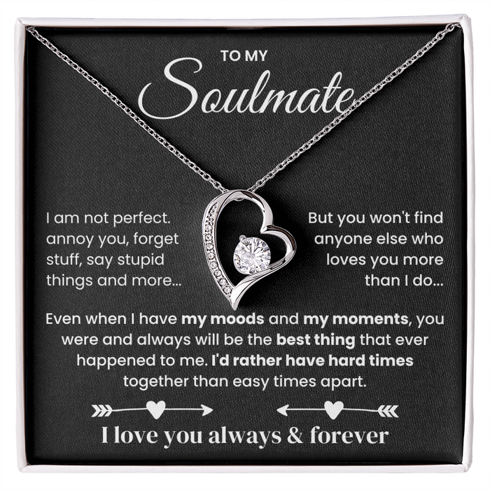 I Love You Always & Forever | Gift for Wife, Soulmate, Girlfriend - Necklace