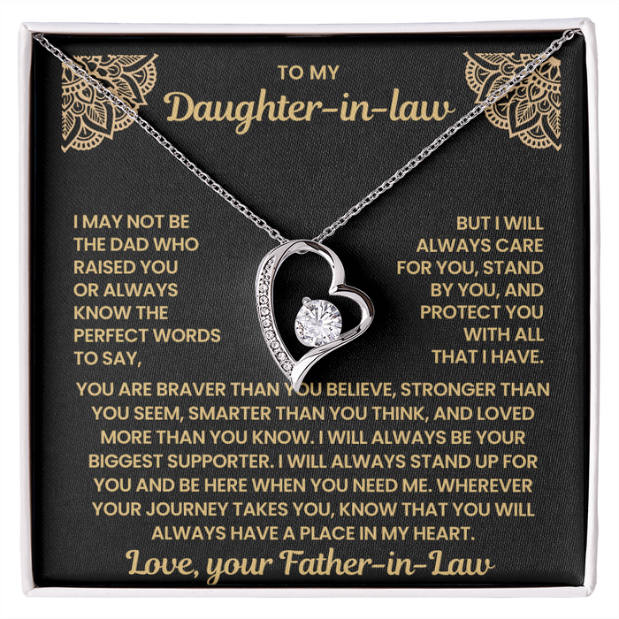 To My Daughter In Law - You Will Always Have A Place In My Heart - Necklace