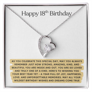 Happy 18th Birthday Gift for Her - Necklace
