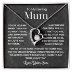 To My Loving Mum - With all my love, always.