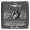 To My Daughter - You Are The Most Precious Person in My Life - Necklace