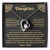 To My Daughter - I Will Always Be Your Biggest Fan - Necklace