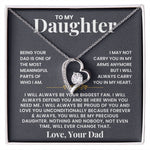 To My Daughter - I'll Carry You in My Heart - Beautiful Gift Set From Dad - Lx002