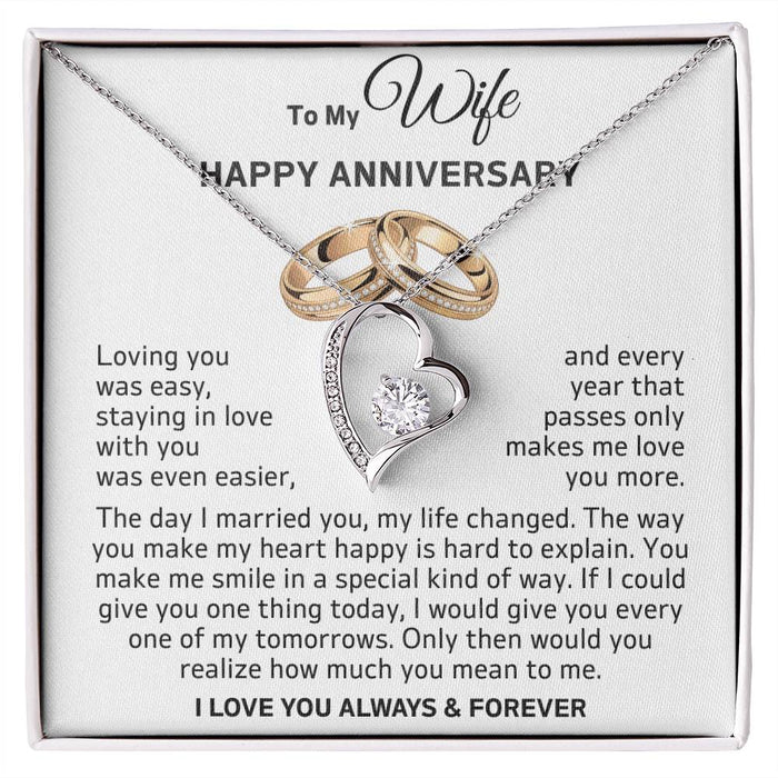 Romantic Anniversary Gift for Wife- Necklace