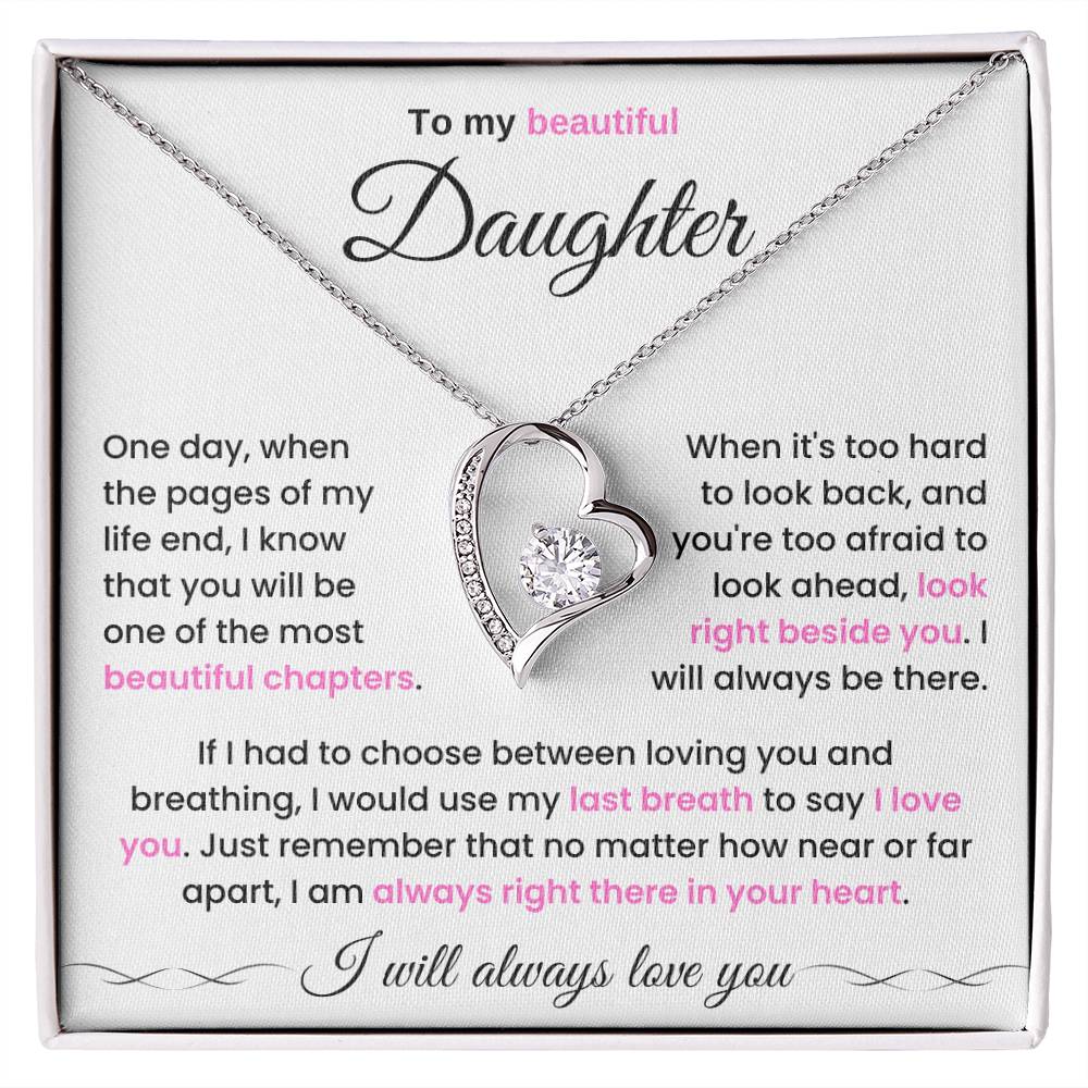 To My Daughter - You Will Be The Most Beautiful Chapters - Necklace