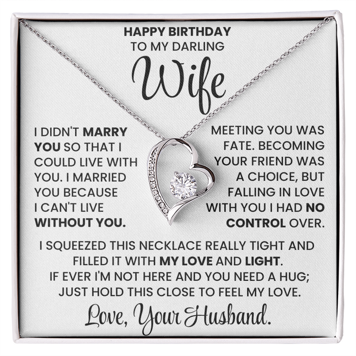 Happy Birthday Necklace Gift Set for Wife BDY01